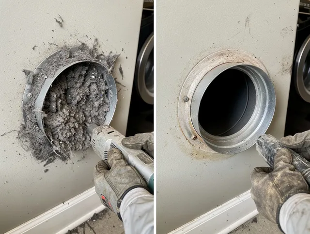 Professional clogged vent cleaning by Norton Dryer Vent Cleaning in Norton